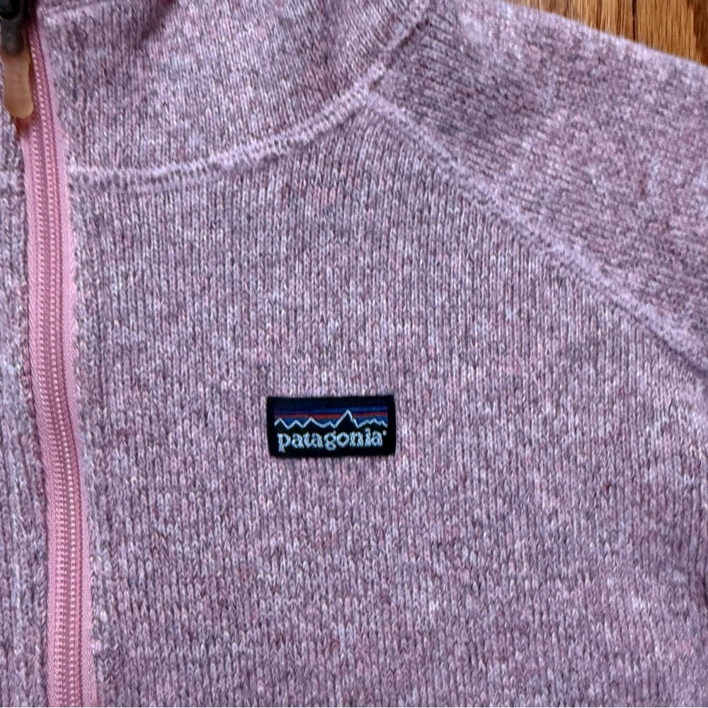 Patagonia Kids Better Sweater Hoody in Rose Pink size L 12 - Picture 7 of 16